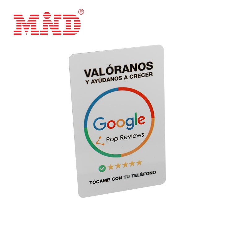 Top Sale Programmable Google Review Tap NFC NTAG 215 NTAG 216 Card