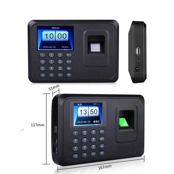 Easy Operation Facial Fingerprint Card Code Scanning Time Attendance Machine with Access Control Wiegand Output
