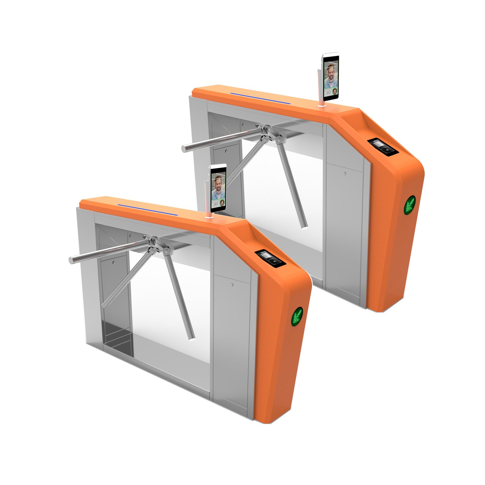 Bosiny custom Biometric Tripod Turnstile Gate Access Control manual semi-automatic automatic security tripod turnstile gate