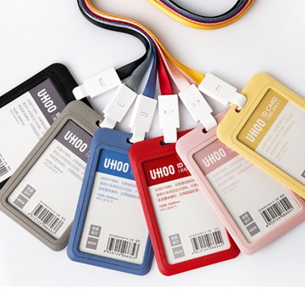 Waterproof Transparent PVC Soft Plastic ID Card Holder Lanyard NFC RFID Communication School Business Access Control 13.56MHz