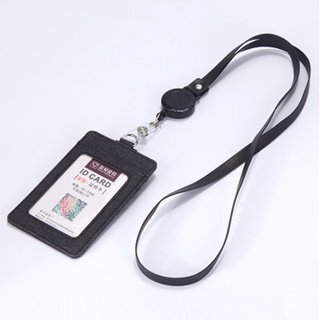 Waterproof Transparent PVC Soft Plastic ID Card Holder Lanyard NFC RFID Communication School Business Access Control 13.56MHz