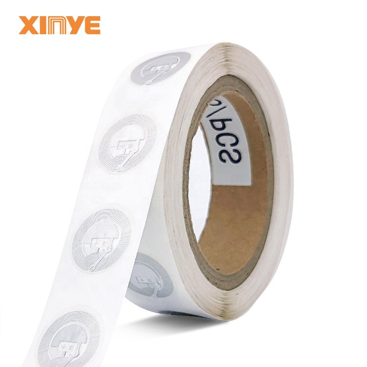 Custom design size flexible printable HF RFID sticker labels MF Classic S50 1K rfid smart tag for access control
