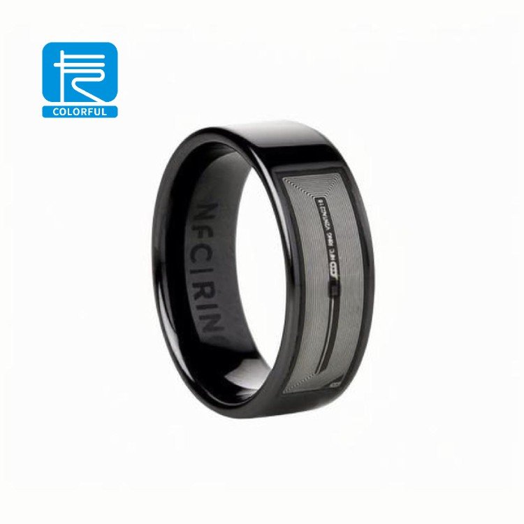 Custom 213 216 Ceramic Ring Rfid Smart Contact Control NFC Ring Contactless Ceramic Stainless Steel Nfc Rings