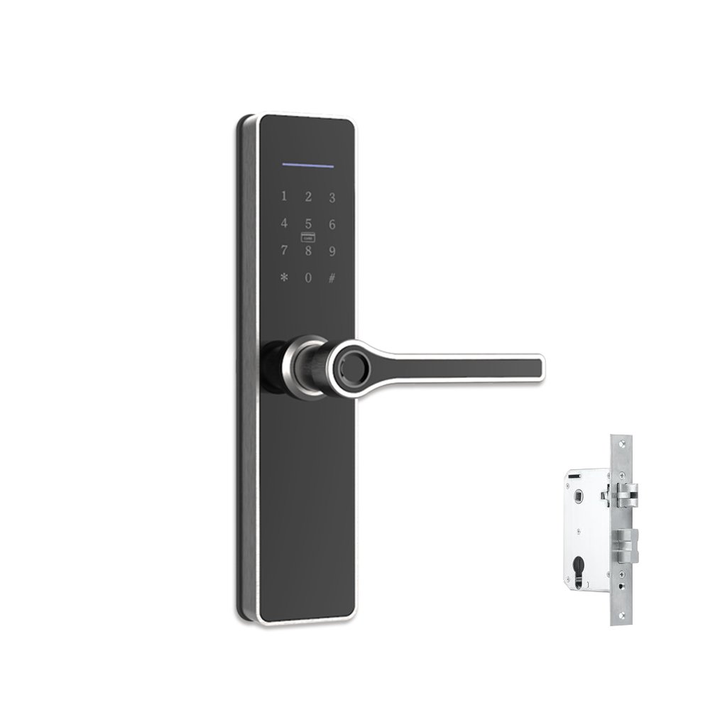 New Design Smart Lock Touch Keypad Door Access Control System Cerradura Inteligente Door Handle Luxury Finger Print Locks