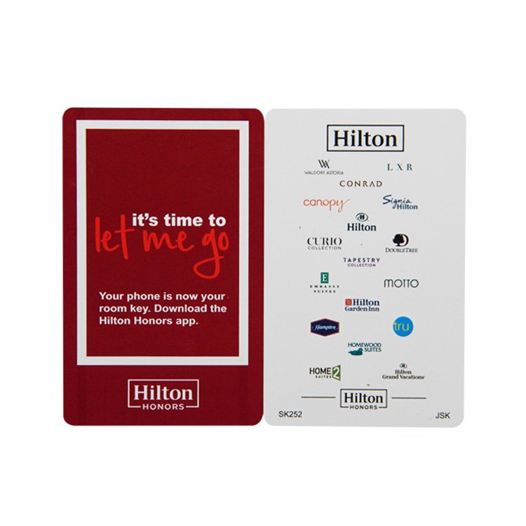 Access Control 13.56Mhz NFC Hotel Doors Room Cards RFID PVC Plastic Contactless Hotel Key Card