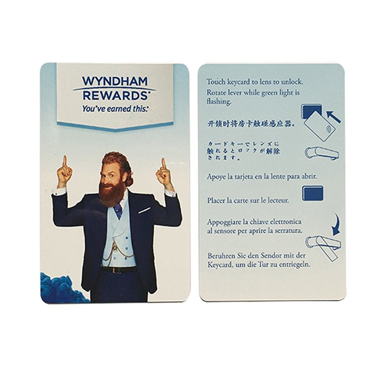 Access Control 13.56Mhz NFC Hotel Doors Room Cards RFID PVC Plastic Contactless Hotel Key Card