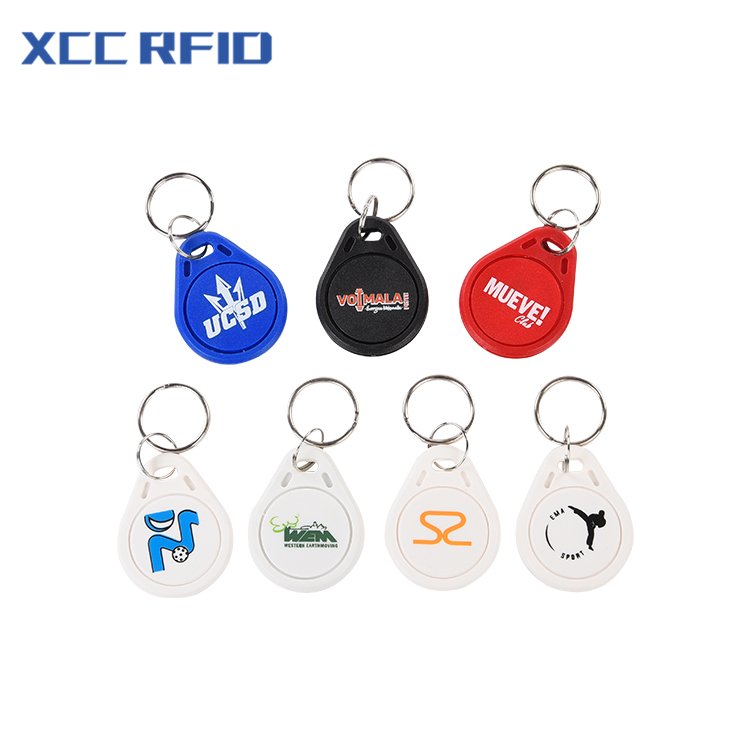 Blue Hotel T5577 Keyfob RFID Rewritable ABS Keychain with 125kHz Frequency Mini ISO Model Tag Waterproof Proximity Clone Ring