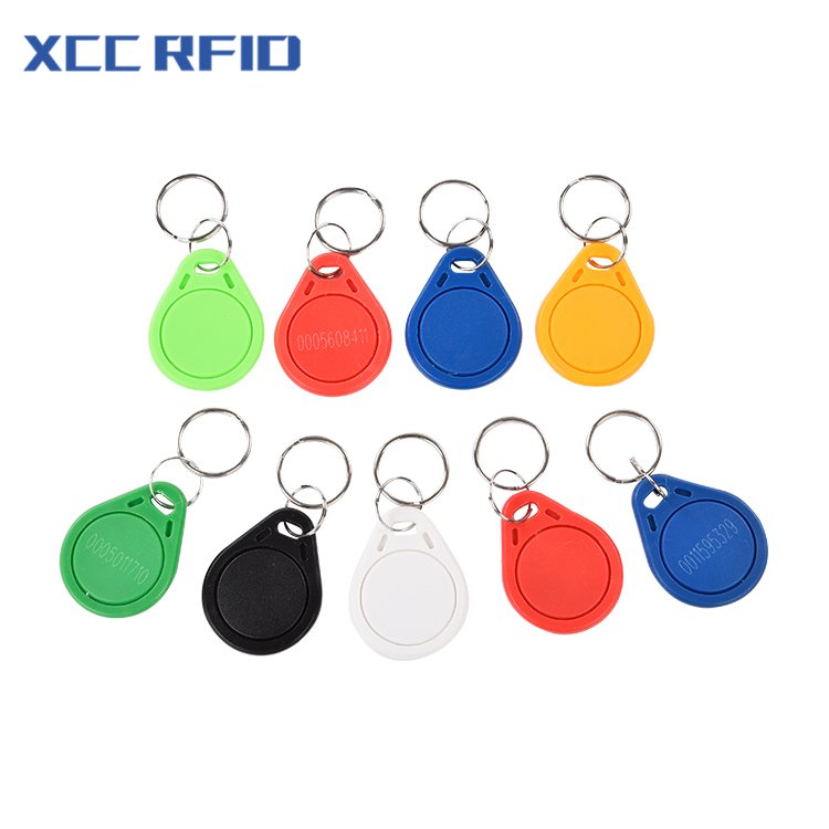 Blue Hotel T5577 Keyfob RFID Rewritable ABS Keychain with 125kHz Frequency Mini ISO Model Tag Waterproof Proximity Clone Ring