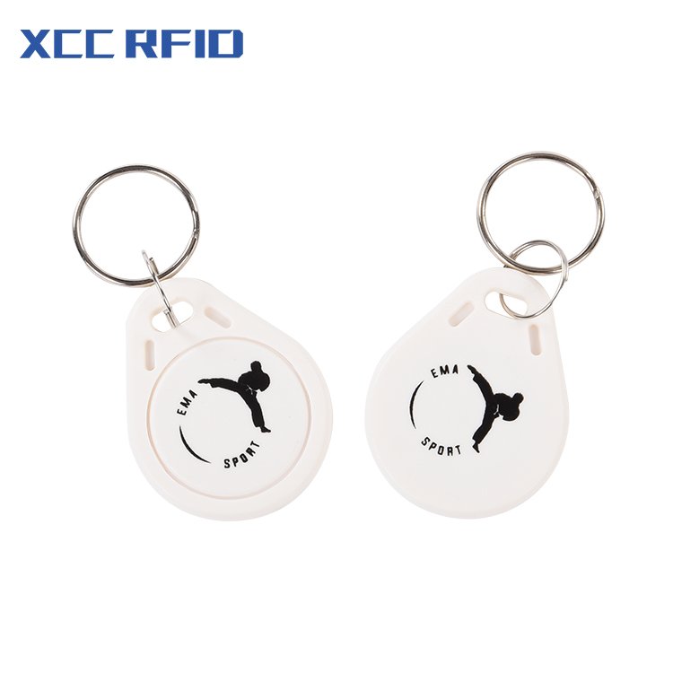 Blue Hotel T5577 Keyfob RFID Rewritable ABS Keychain with 125kHz Frequency Mini ISO Model Tag Waterproof Proximity Clone Ring