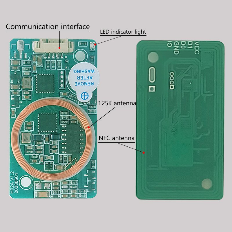 ICID dual-frequency read head read module wg26/34 access control controller card swiper icid access control card swiper fixed