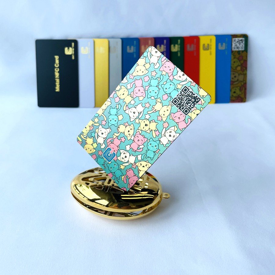 Custom Logo Color Programmed Metal NFC Card for Business Name VIP Access Control Card