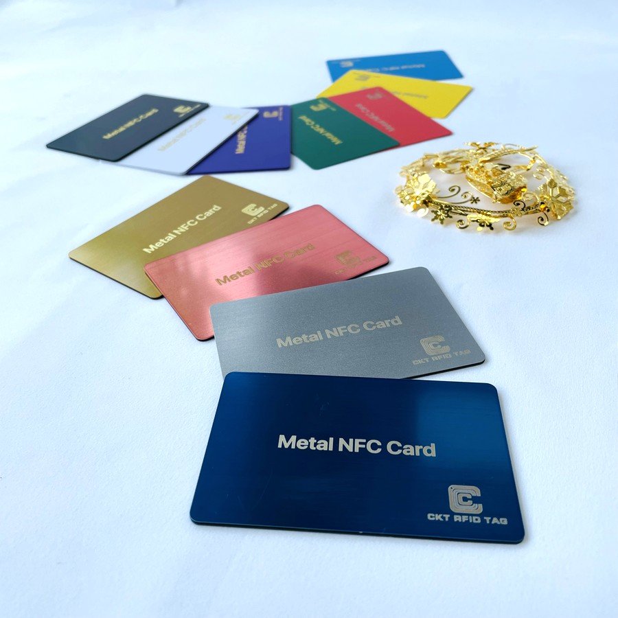 Custom Logo Color Programmed Metal NFC Card for Business Name VIP Access Control Card