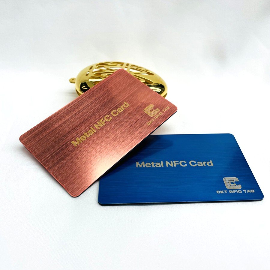Custom Logo Color Programmed Metal NFC Card for Business Name VIP Access Control Card