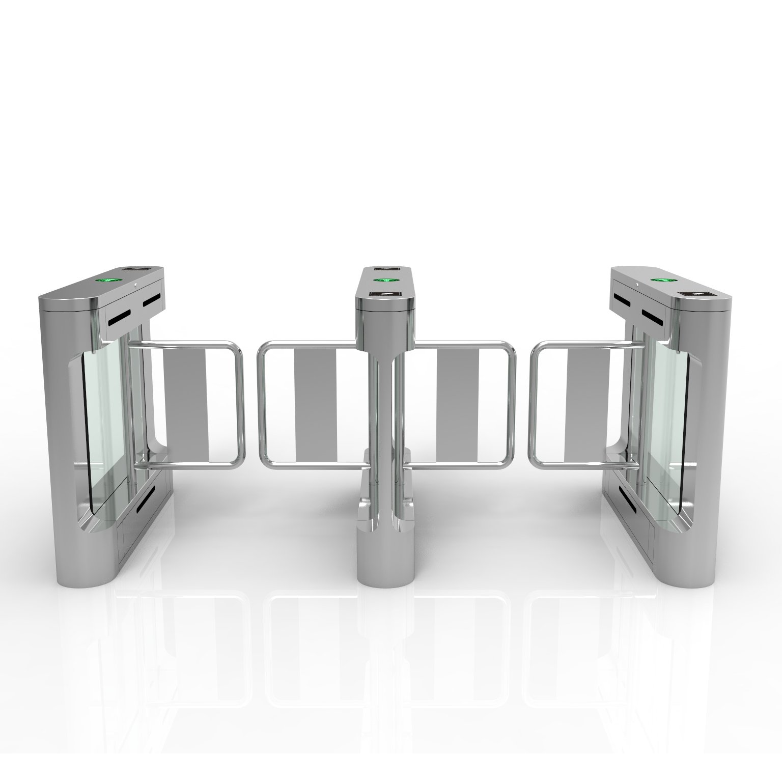 Security access control terminal turnstile gate connect with QRcode and card reader function for Supermarket Shopping mall