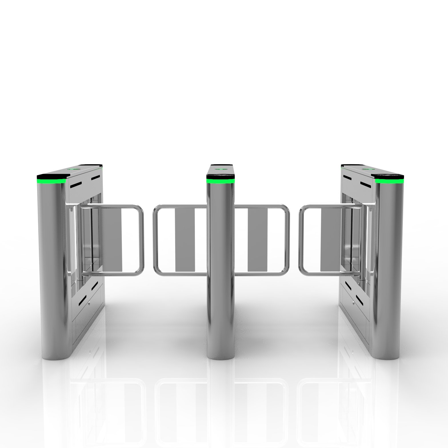 Security access control terminal turnstile gate connect with QRcode and card reader function for Supermarket Shopping mall