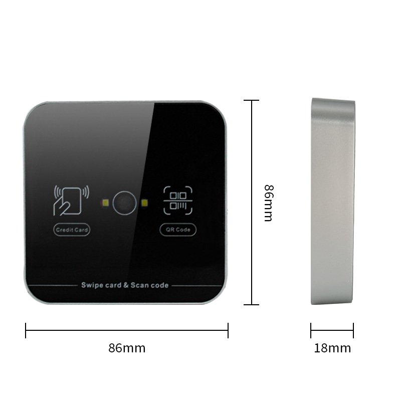 RFID Dual Frequency 125Khz EM4100 ID 13.56Mhz IC Card 1D 2D Barcode NFC Smart USB QR Code Scanner Desktop Reader