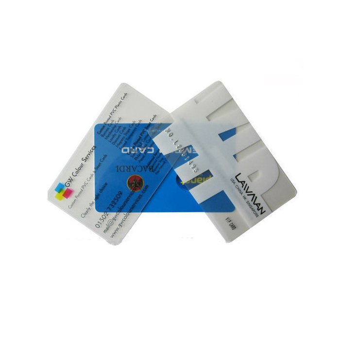 OEM Manufacturer plastic transparent smart card transparent nfc business card