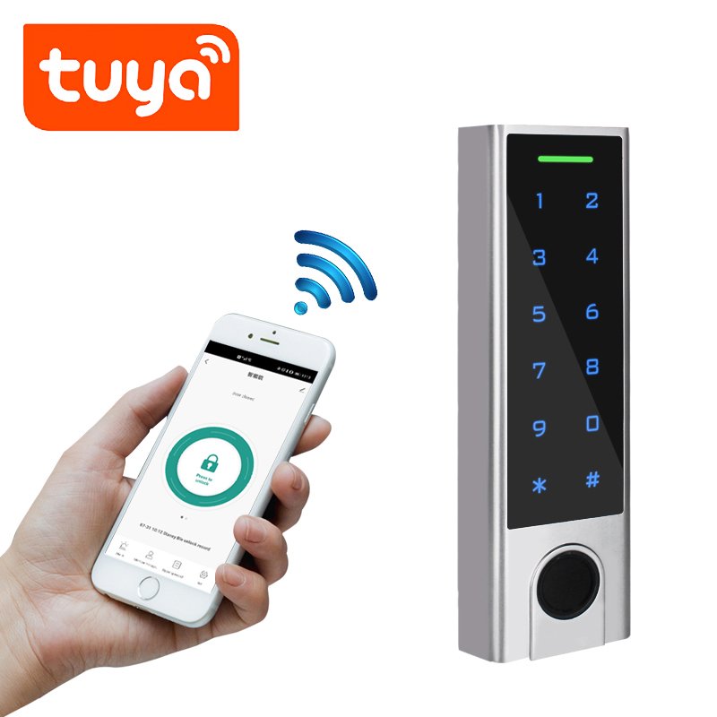 vians 125Khz RFID IP66 Waterproof Fingerprint Support Add Delete Users Access Controller Tuya APP keypad