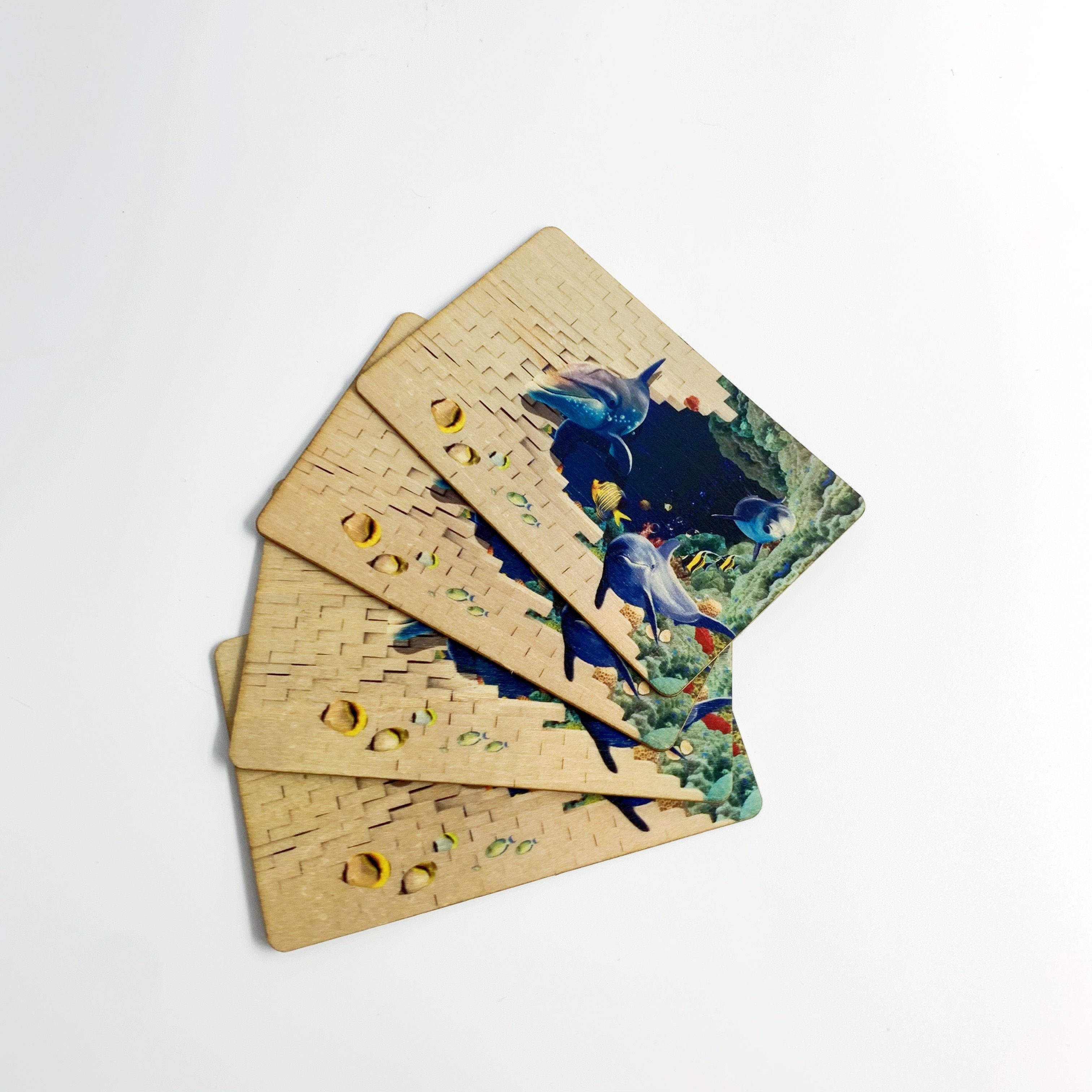 Custom Laser Engraved Printed wood RFID wooden card for Business card Access Control Hotel Room Door card