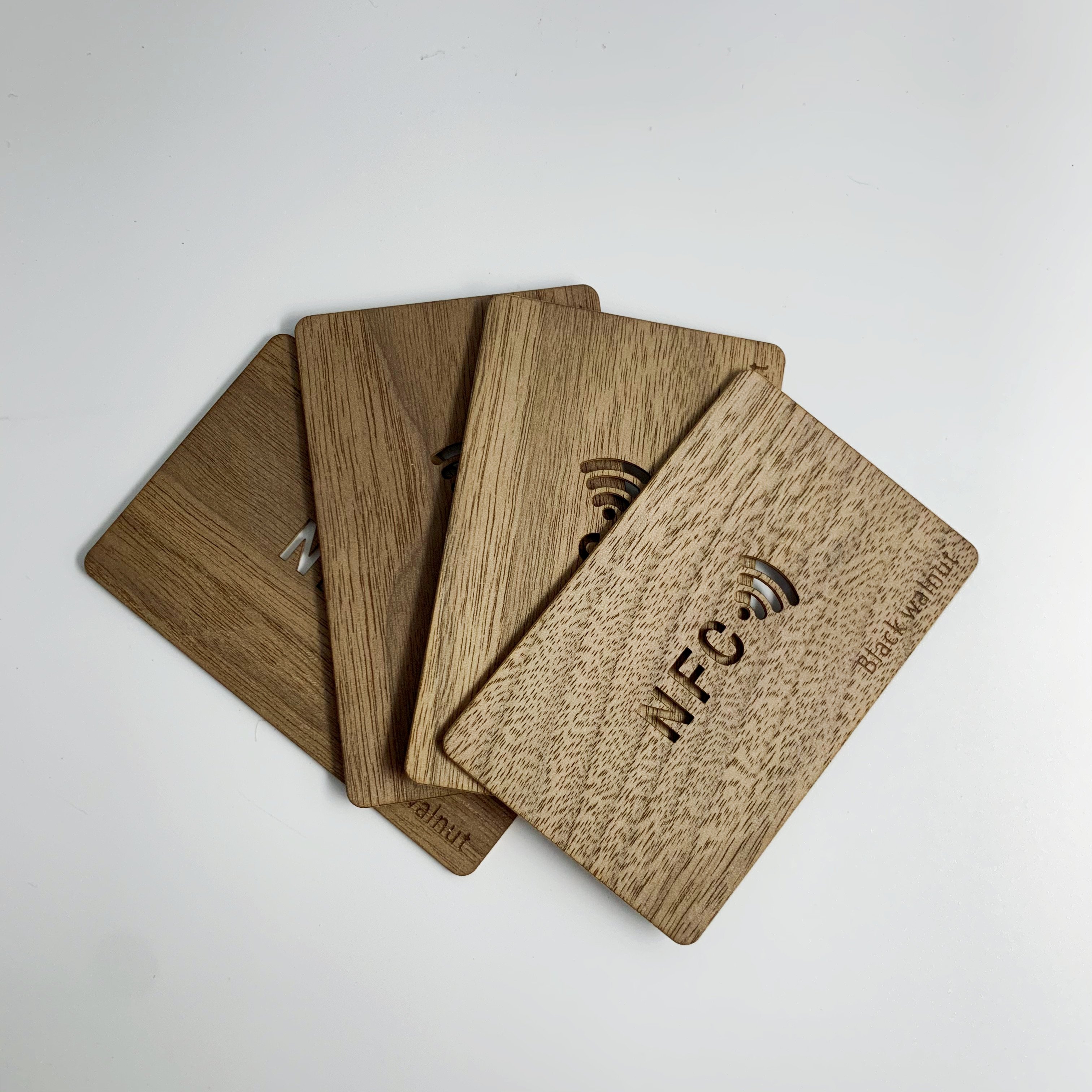 Custom Laser Engraved Printed wood RFID wooden card for Business card Access Control Hotel Room Door card
