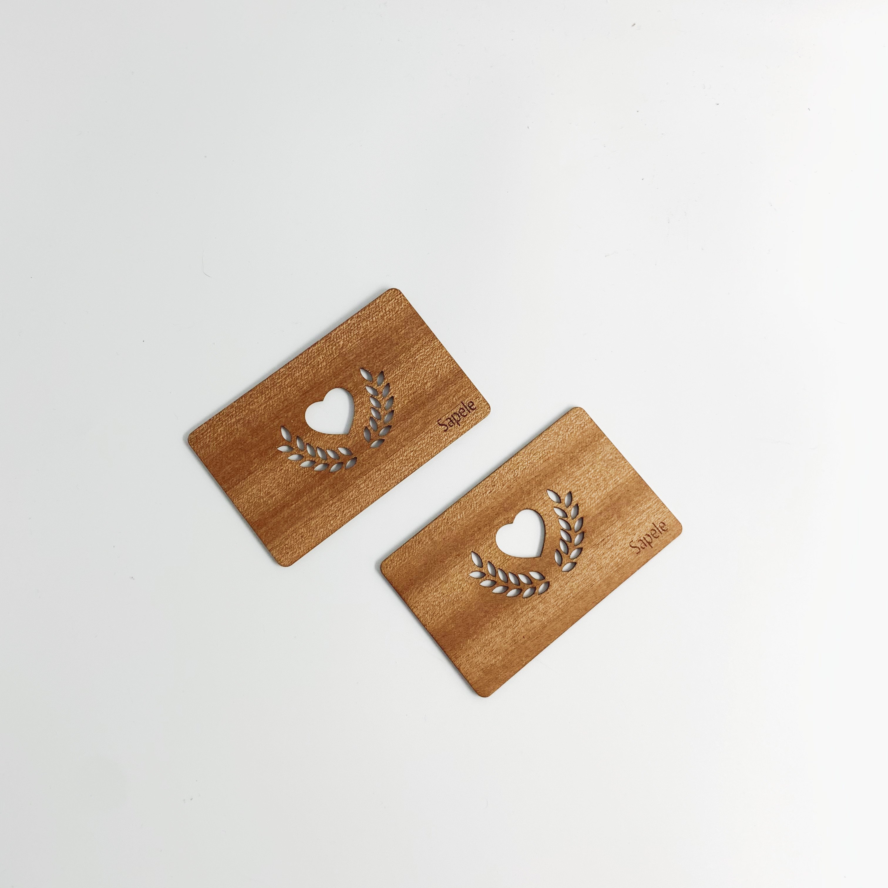 Custom Laser Engraved Printed wood RFID wooden card for Business card Access Control Hotel Room Door card