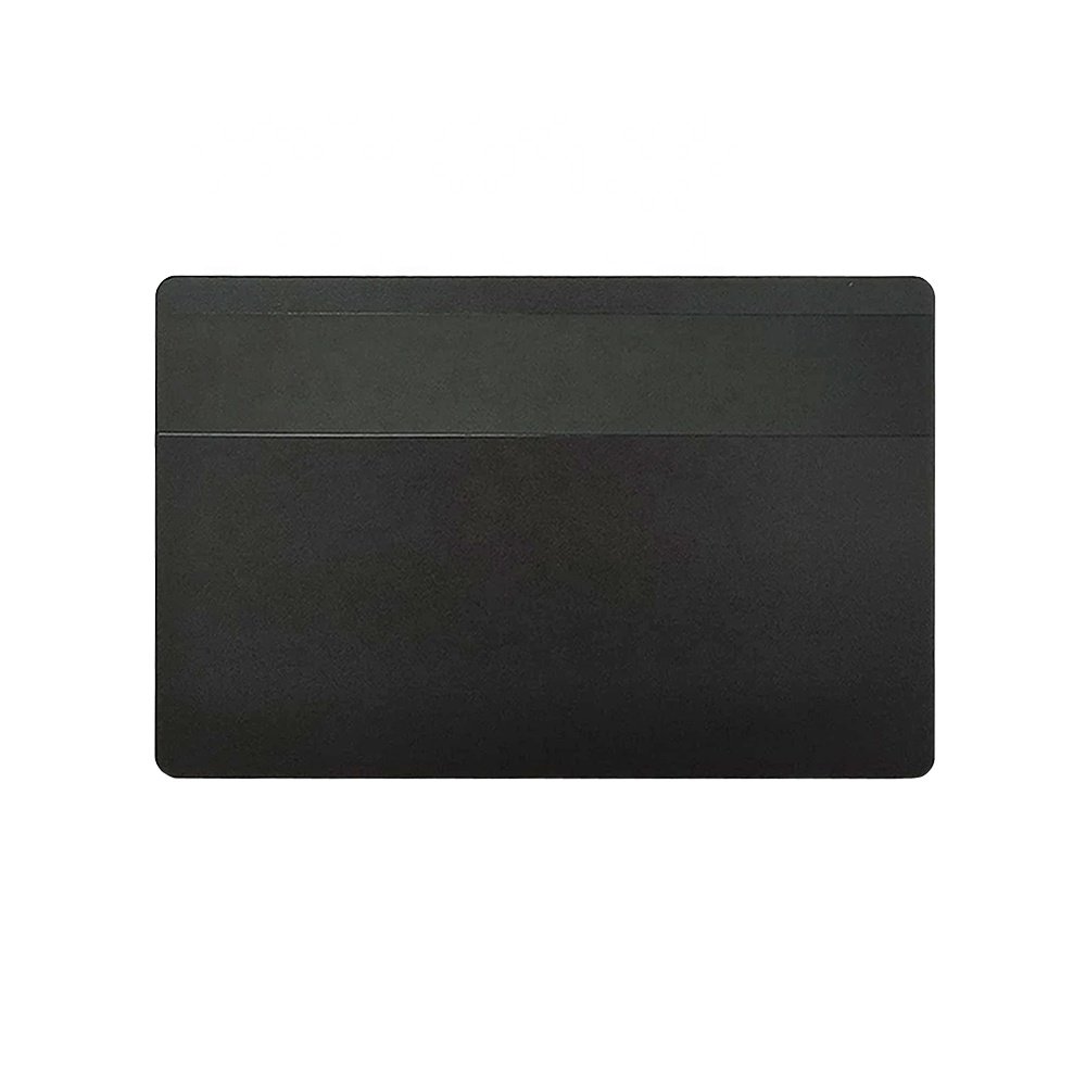 0.8mm Blank DIY Metal Access Control Card No Chip Slot w/HiCo 1 Track Magnetic Stripe for IC Smart Intelligent Gift Card