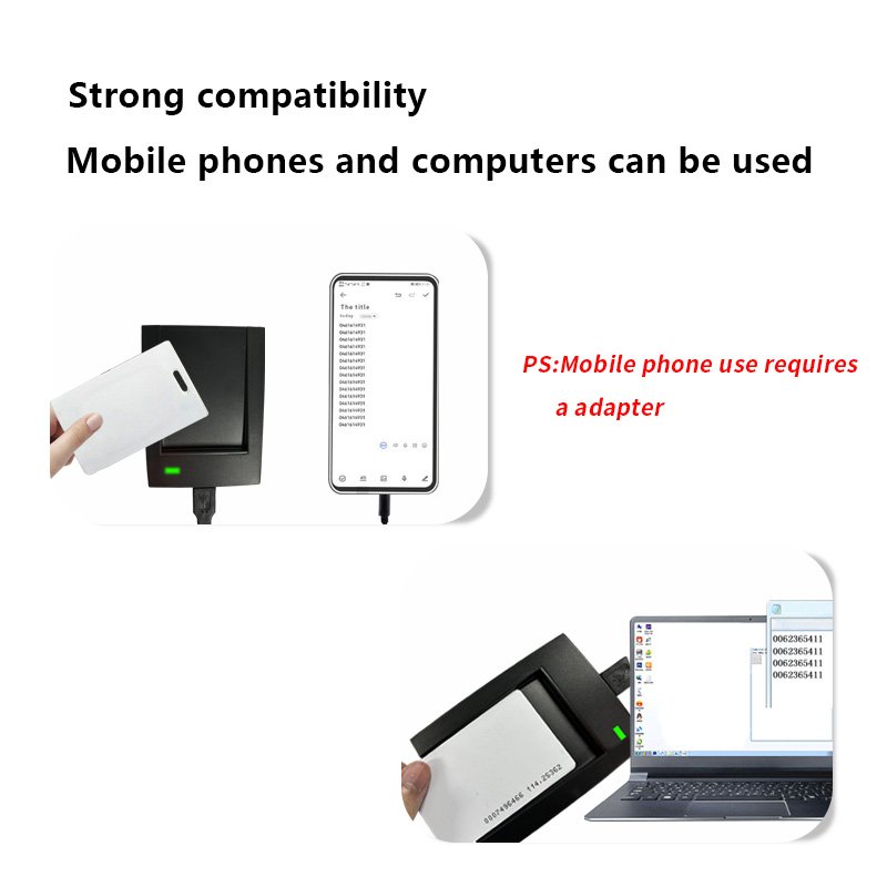 13.56mhz RFID Contactless Access Control Card Reader ISO14443 support Mifare IC Card Readers USB NFC Reader