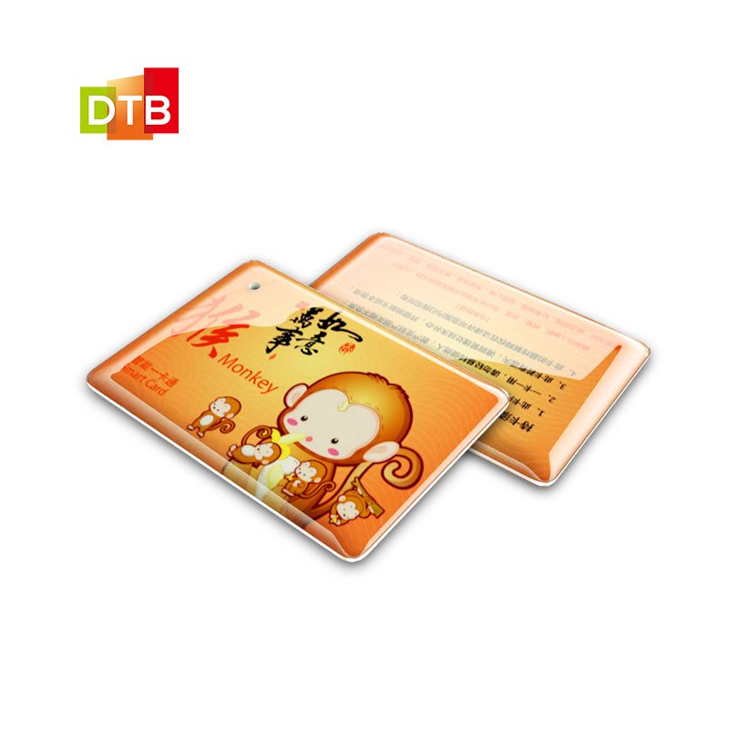 Custom Logo NFC/RFID Epoxy Key Card 13.56mhz Rewritable Crystal Glue Epoxy Access Control nfc Card