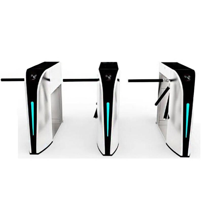 Semi-Automatic Swing Barrier Access Control System Fingerprint QR Code Reader TCP/IP Turnstiles Entrance/Exit Security Barrier