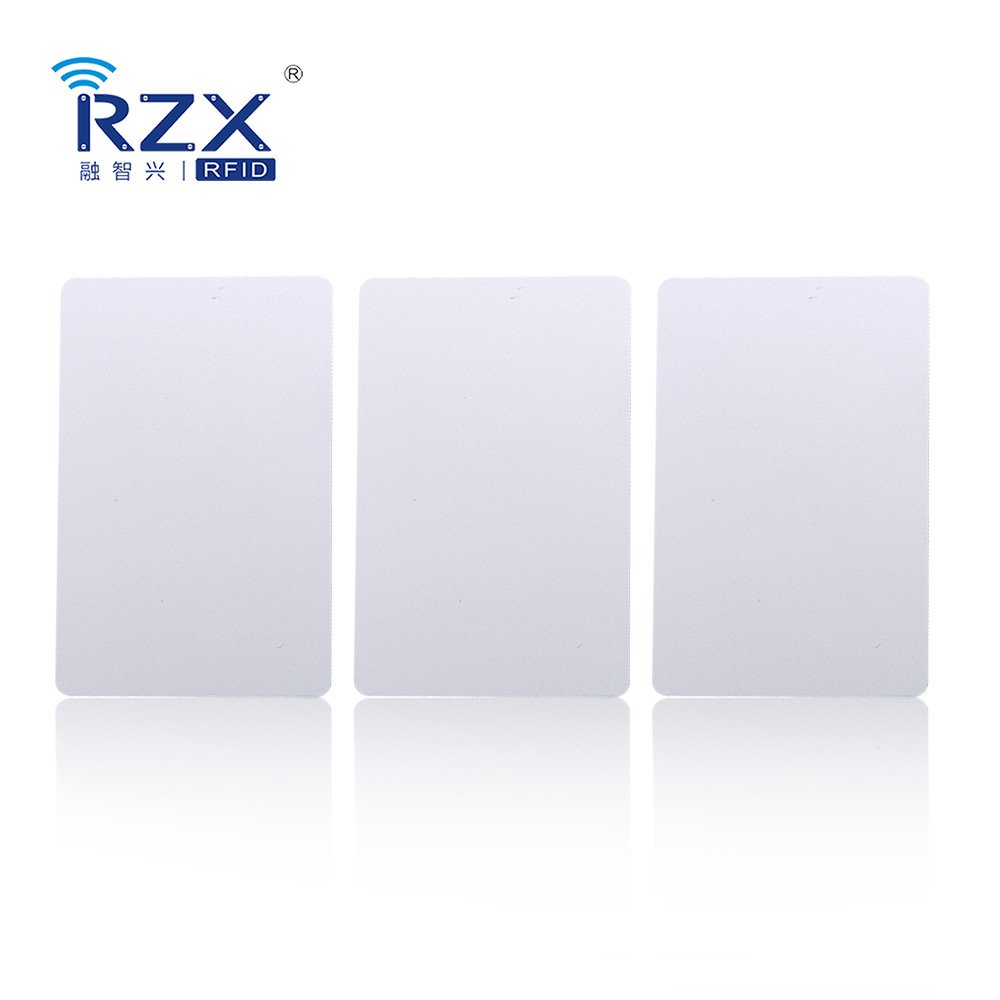 ISO14443A 13.56MHz PVC Material Printable MIFARE Classic chip Blank White RFID Card for Access Control