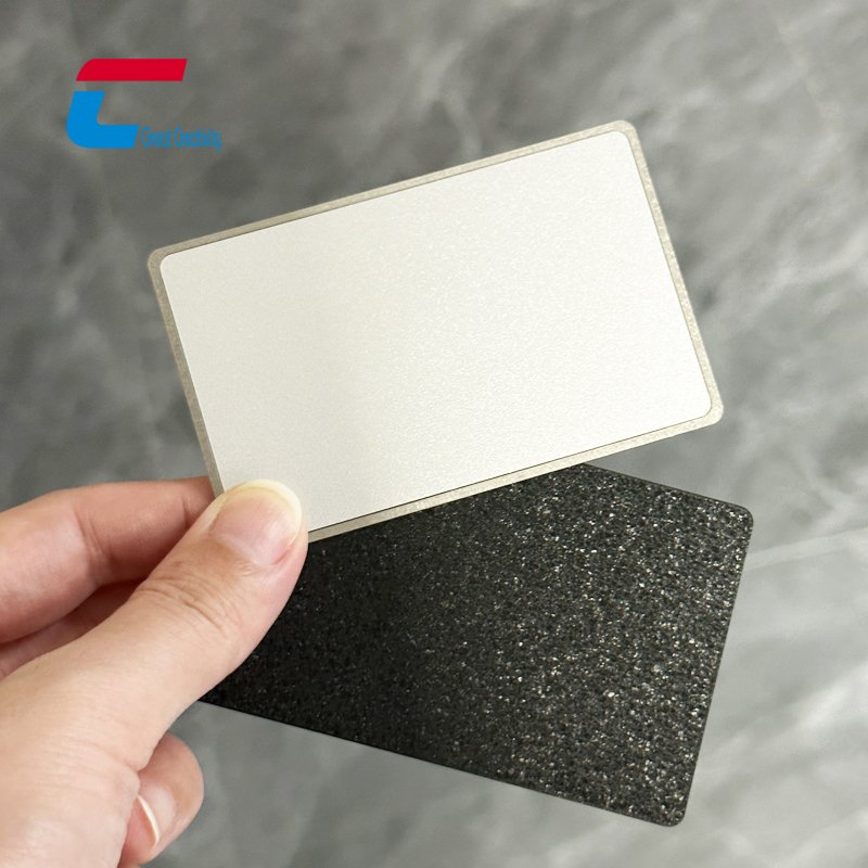High Quality Blank Metal NFC Cards NTAG 213 Ice Flower Craft NFC Metal Card With NFC Chip