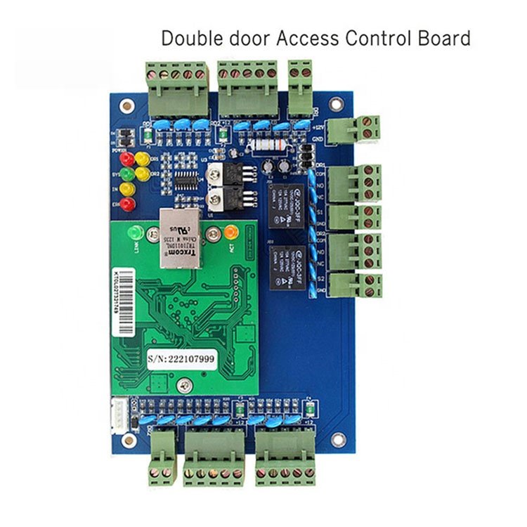 Smart Security Multi Double Two Doors Wiegand RFID Proximity Card Door Lock Access Controller System Board Panel