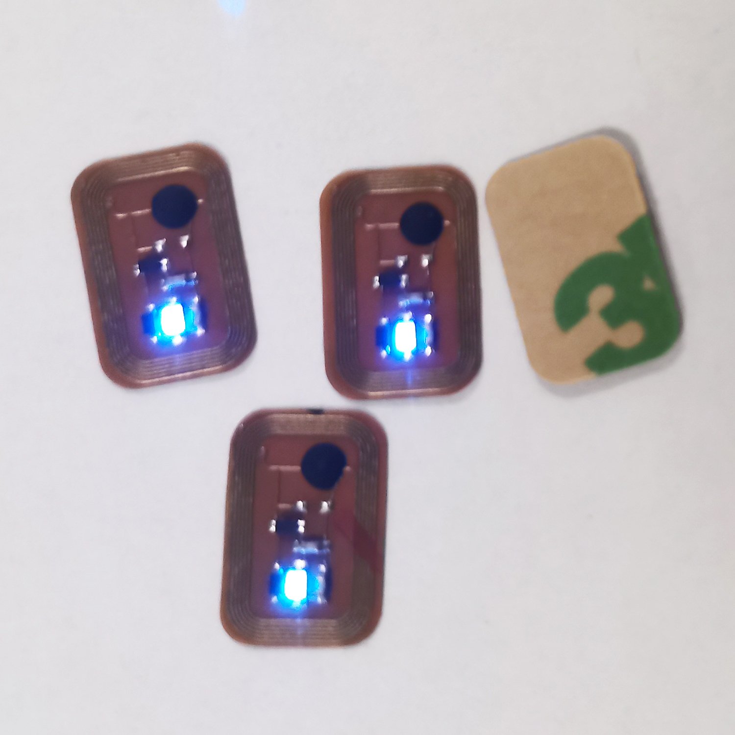 LED Flashing Passive Mini NFC mobile sticker RFID finger nail Tag