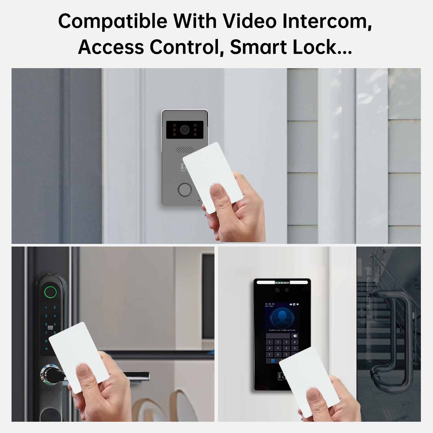 Trudian Plastic PVC Ntag213 180Bytes 125 khz/13.56Mhz Rfid Proximity Cards Blank NFC Contact Business Card for access control