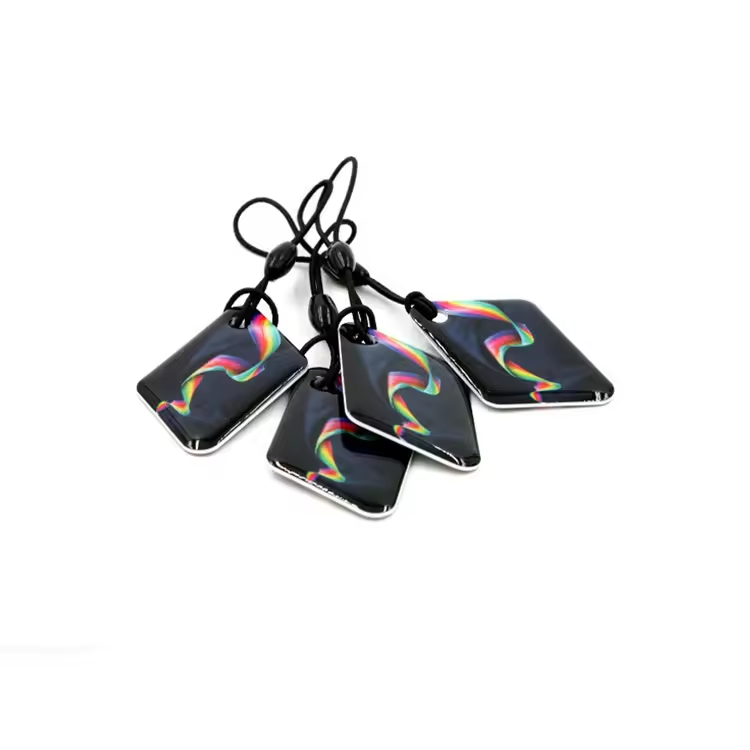 factory price customize epoxy keychain tag pvc plastic smart rfid nfc access control cards