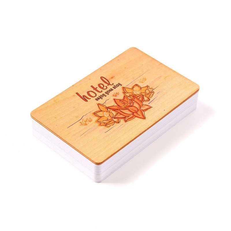 Customize Contactless Access Control Proximity Card 125khz Tk4100 Chip Smart Hotel Creative Wooden Blank RFID Card