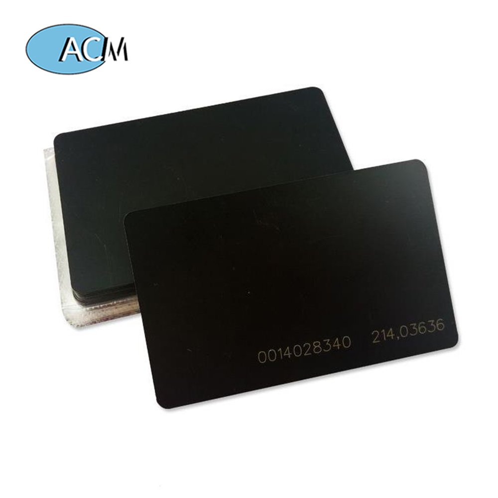 Custom Printable 13.56mhz NTAG215 Smart Digital RFID Business PVC Matt Black NFC Card