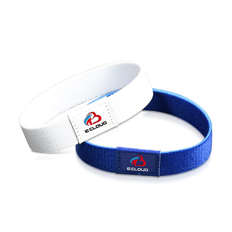 Suitable Elastic NFC Wristband Ntag213 Bracelets Theme Park Washable RFID Woven Bracelet NFC Product Adult Child OEM 13.56mhz