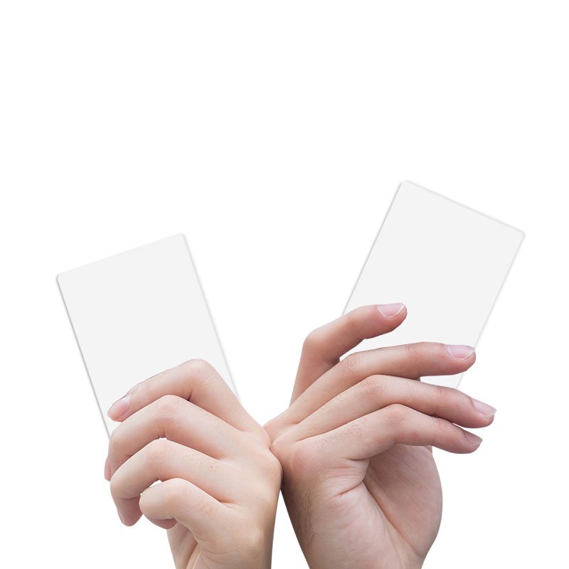 125KHz Access Control Card CR80 Size 85.5*54*0.9mm TK4100 White Blank PVC Cards