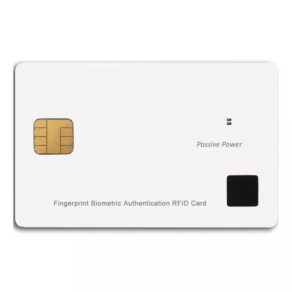 High Security Biometric Fingerprint Smart Chip Access Control Card Taiwan Supplier