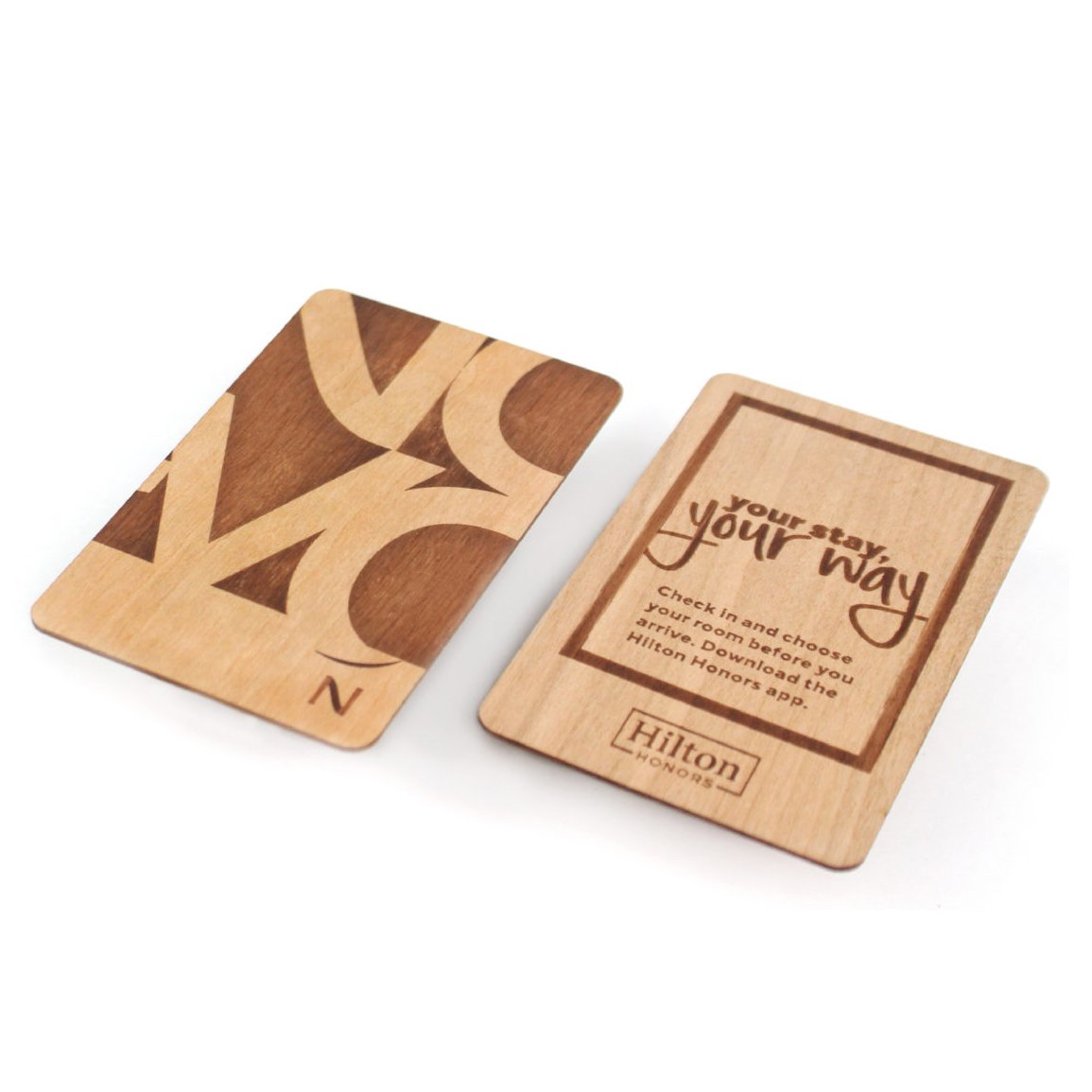 Salto Wooden RFID Key Cards For Hotels
