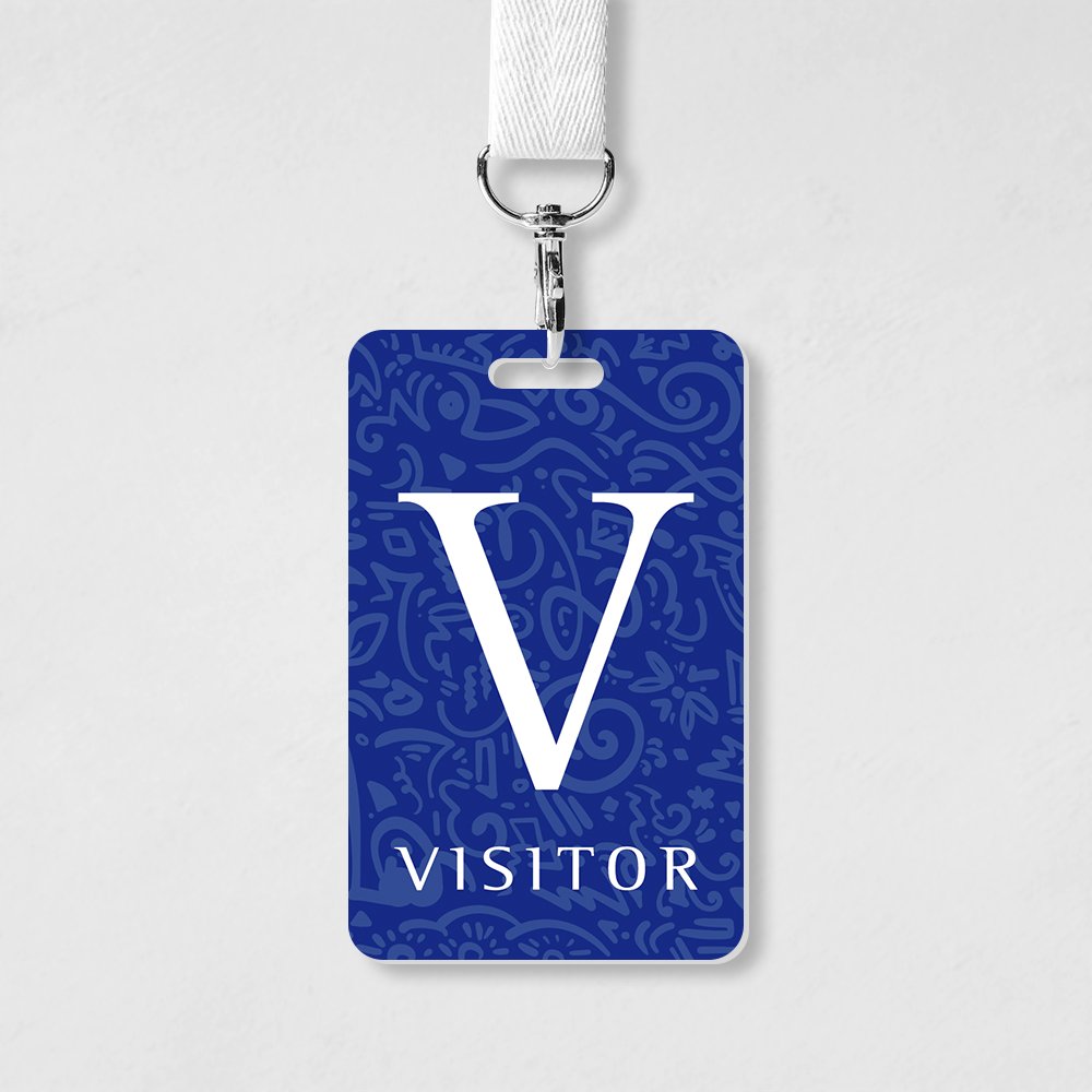 standard size visitor pvc card no chip customer visiting access control management business card exhibition art gallery