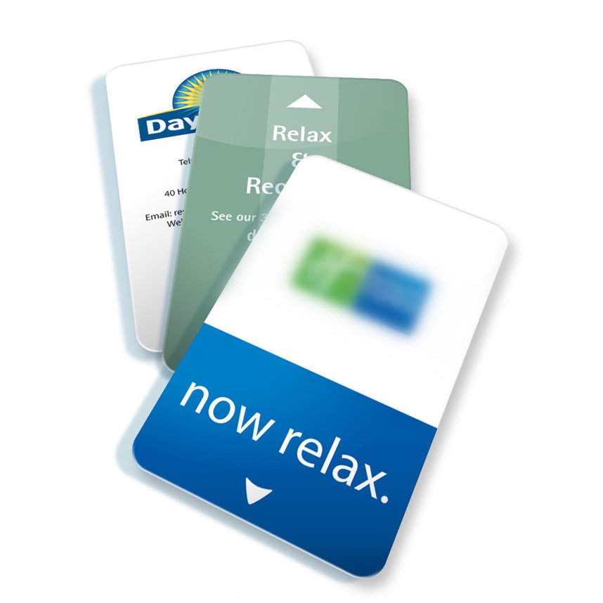 CR80 Plastic White Blank Printable PVC Card With Chip for Hotel Key Access Control Card