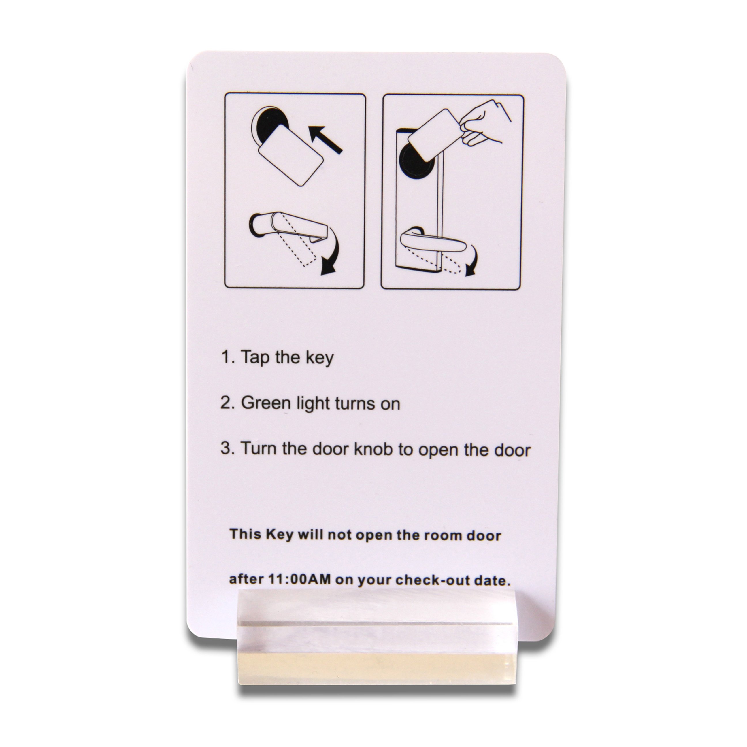 CR80 Plastic White Blank Printable PVC Card With Chip for Hotel Key Access Control Card
