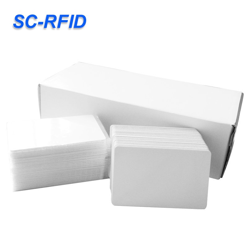 13.56mhz Waterproof/Weatherproof NFC 215 White Card HF PVC Blank Card Custom Logo Printed RFID Card For Google Review