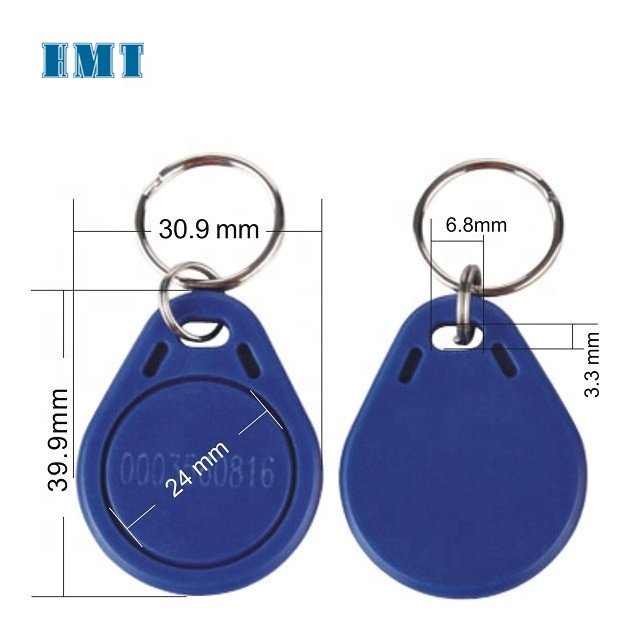 T5577 Compatible 125khz ABS Flat Programmable Rewritable Rewrite RFID Fob Tag for Access Control Card