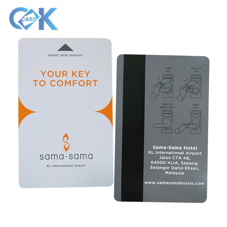 2024 Caika Supply CR80 Customized Printable Plastic PVC Hico/Loco Magnetic Stripe Access Control Cards