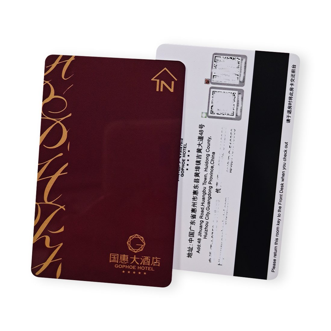 2024 Caika Supply CR80 Customized Printable Plastic PVC Hico/Loco Magnetic Stripe Access Control Cards