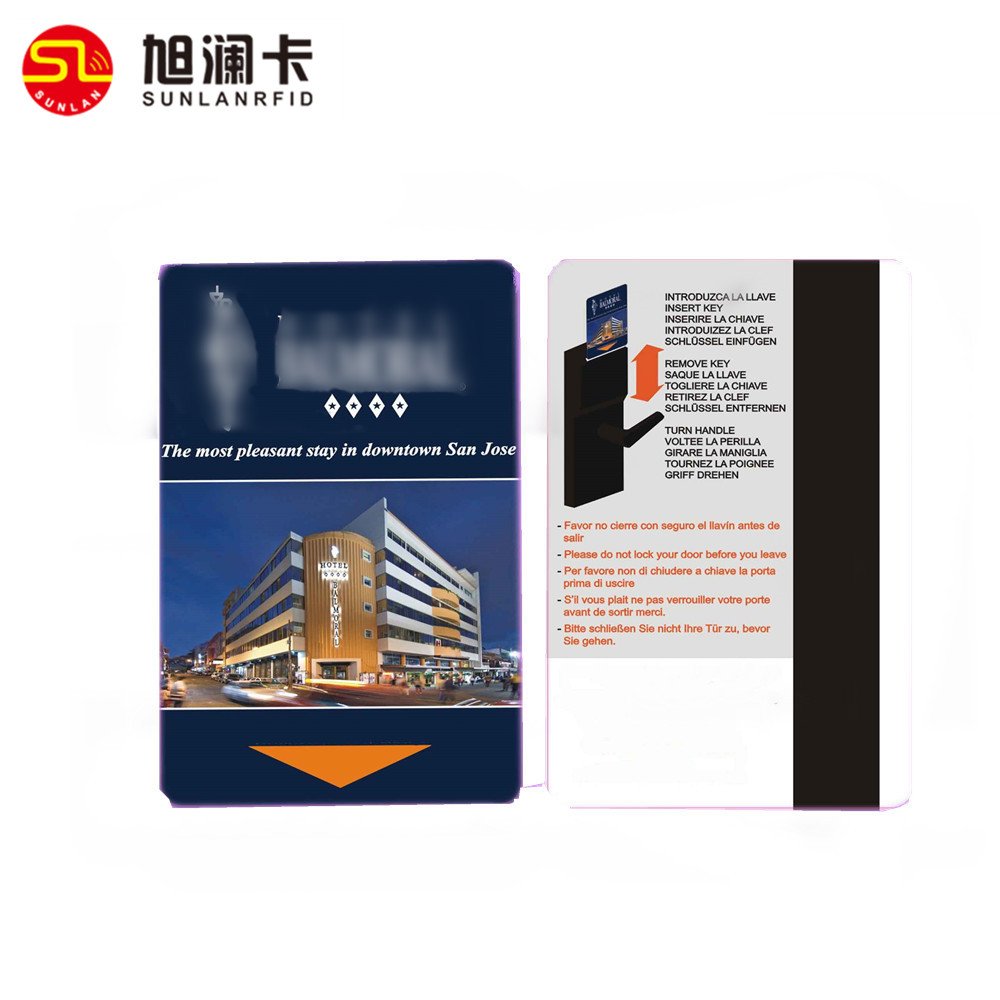 Hitag1/2/S256 hico magnetic stripe PVC access control smart chip card