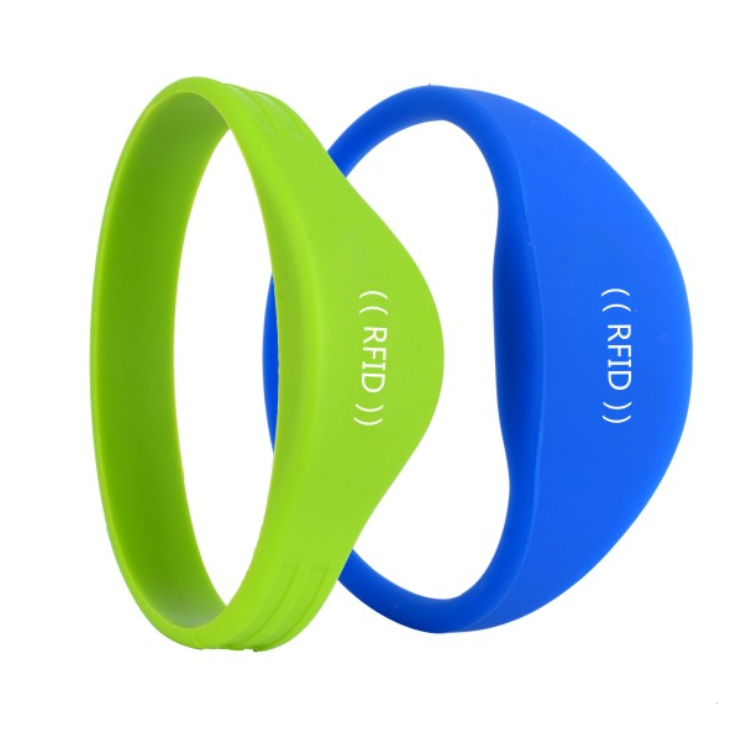 Hot Sale T5577 125Khz replicable RFID card 13.56Mhz NFC wristband 860-960Mhz UHF Bracelet Silicone Adjustable RFID Wristband